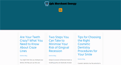 Desktop Screenshot of epicmerchantenergy.com